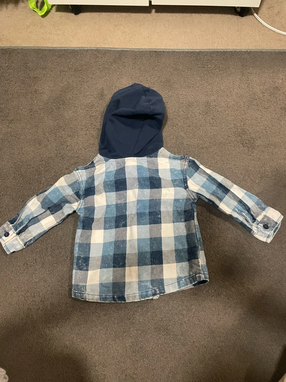 Kids Plaid Hooded Zip Jacket